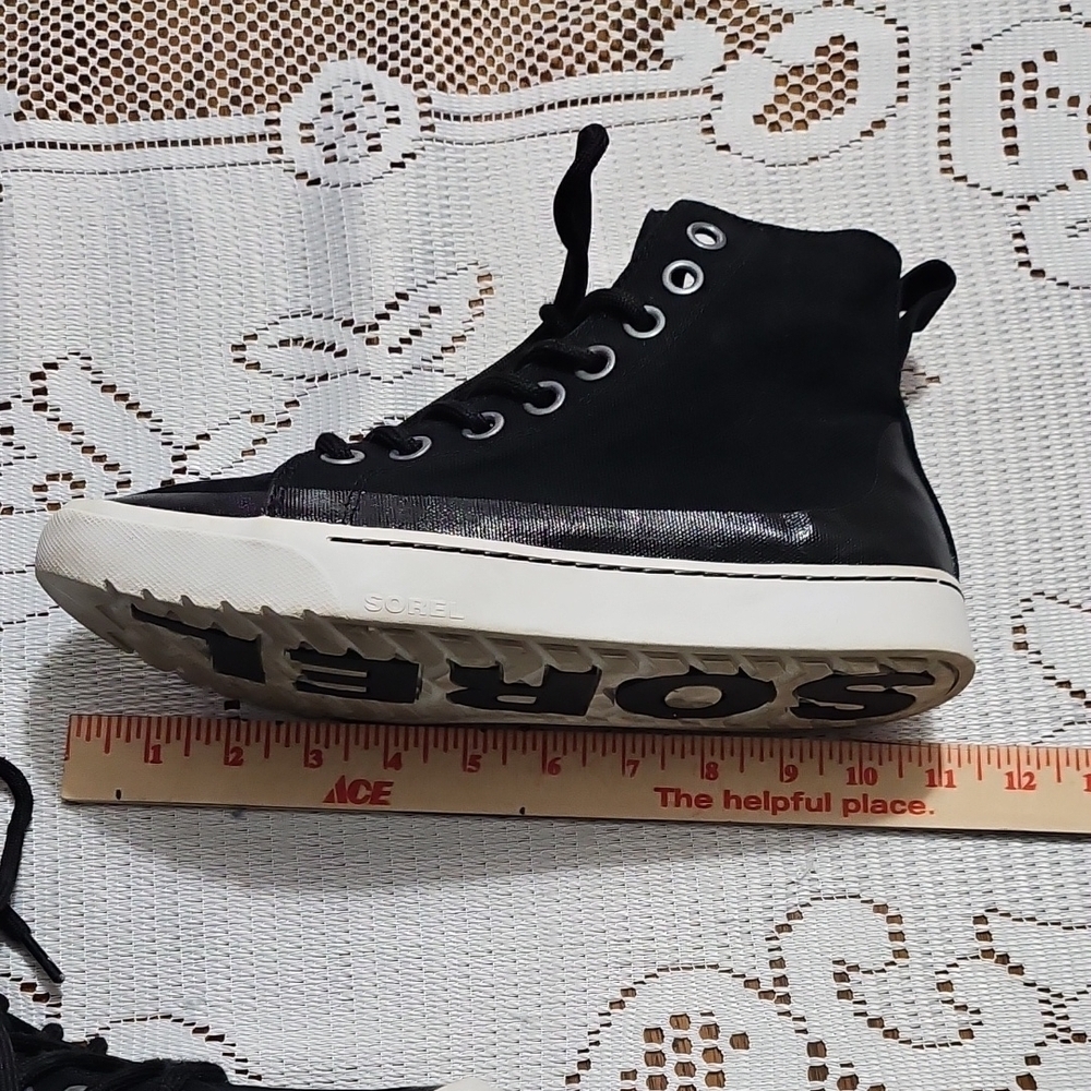 Sorel Women's Black Lace-Up High-Tops - Picture 7 of 9